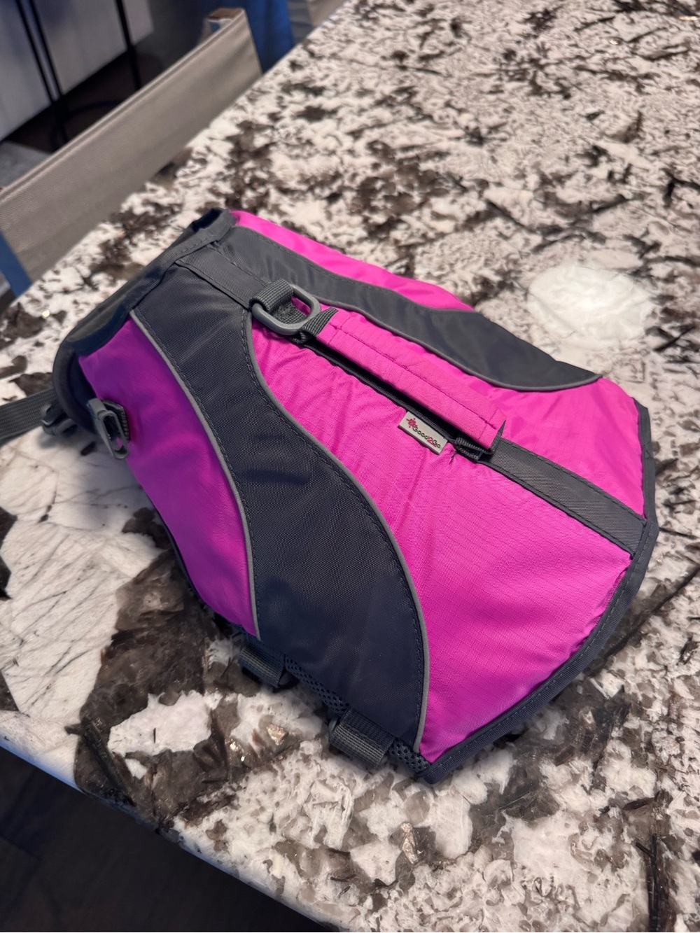 Good2Go Pink and Gray Dog Life Jacket